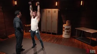 Muscle Mechanic Jimmy Ink Bonds & Edges Jock Jayson Parker in Leather BDSM