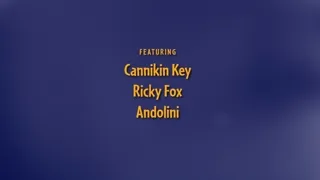 Ricky Fox & Cannikin Key Bareback Threesome with Andolini XXL's Big Uncut Dick