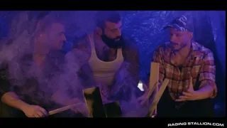 Bareback Trucker Threesome: Markus Kage & Gabriel Clark Breed Windom Gold Raw