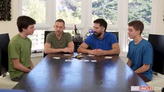 Broke Twinks Lose Poker to Stepdad Bareback Fuck