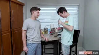 Stepdad’s Creamy Loads Dripping from Twinks’ Holes