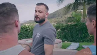 Matty West & Ryan Orion Bareback Neukende bij het Zwembad