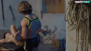 Jimeno sváže Miloa v kleci na penis bez kondomu