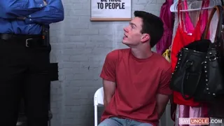 Texas Twink Barebacks Big Red Cop for Job