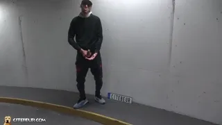 Caillera XXL Dominates Hooded Cocksucker in Raw Parking Lot Fuck